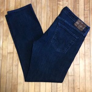 Men’s AG Slim Straight Jeans Dark Wash 36x34